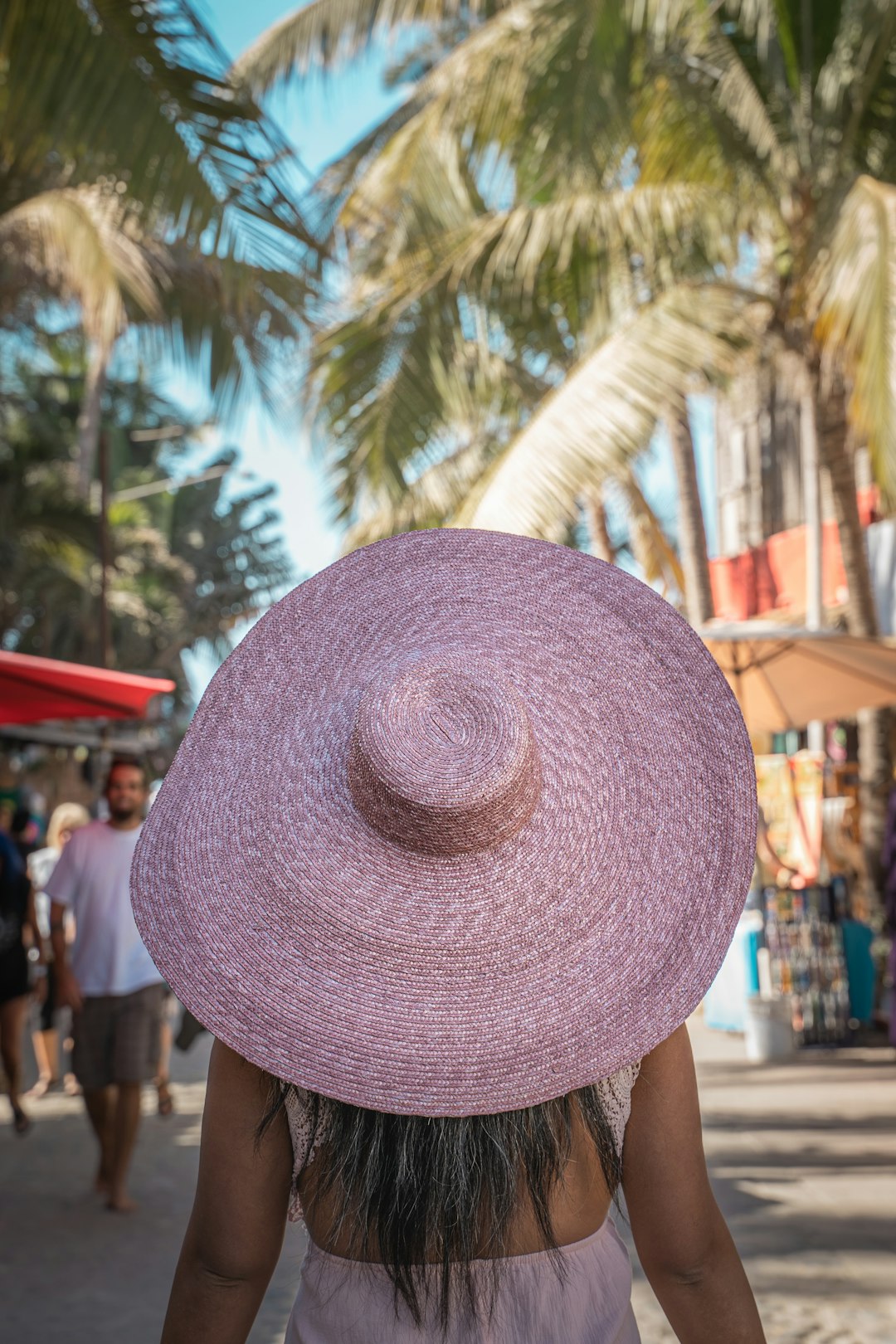 Wide brim pink hat by San Diego Hat Company